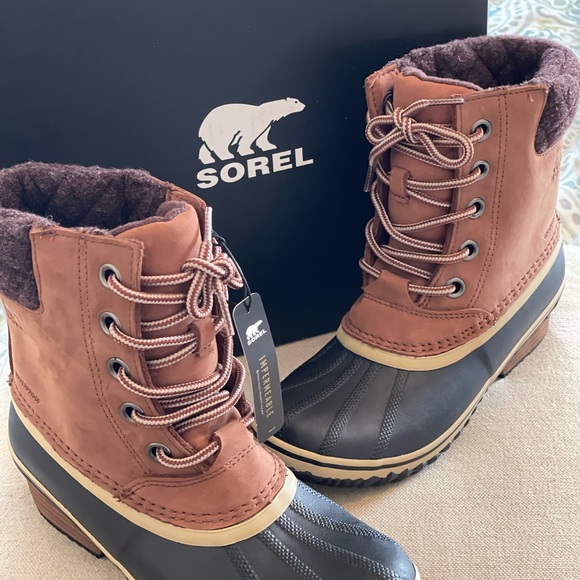 SOREL WOMENS SLIMPACK™ II LACE WATERPROOF DUCK BOOT - Women’s Size 7 - NEW - Picture 2 of 8